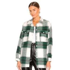 Lovers + Friends Green Shacket